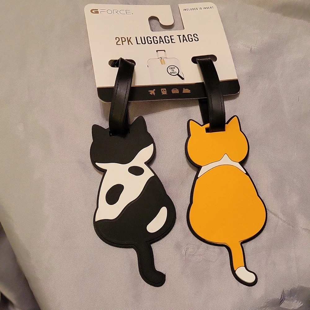 Cat 🐈 luggage tag 2pc set